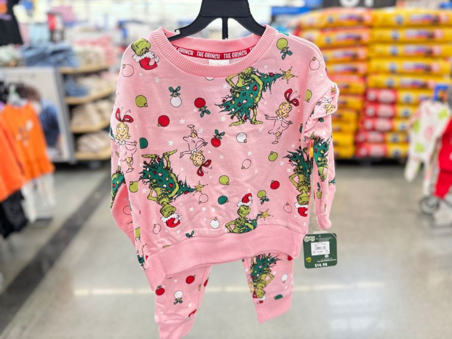 Dr. Seuss The Grinch Toddler Printed Sweatshirt & Jogger Set - Pink in store