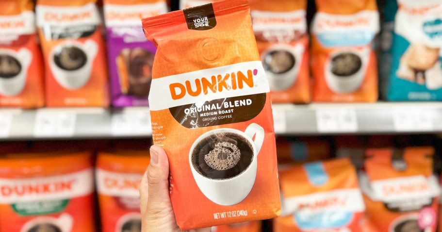 Dunkin’ Ground Coffee Bags Only $4 Shipped on Amazon (Reg. $7)