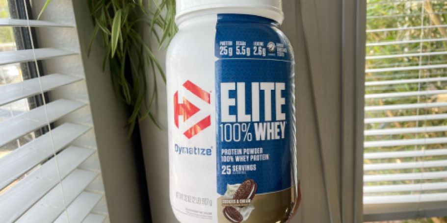 Dymatize Whey Protein 32oz Just $17 on Amazon (Regularly $35) | Over 9K 5-Star Reviews