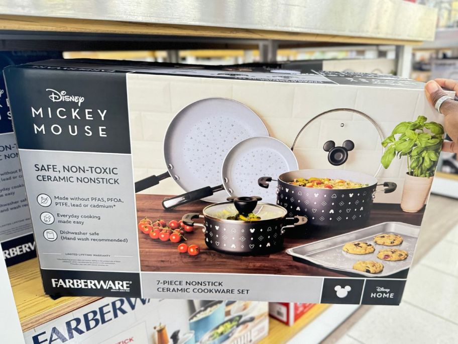 A Farberware Disney Mickey Mouse cookware Set