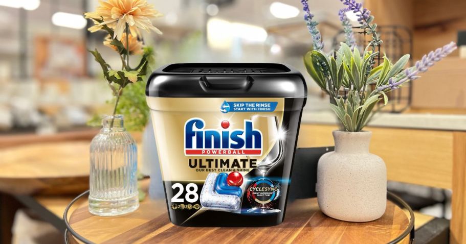 Finish Ultimate Dishwasher Tablets 28-Count Just $5.39 at Target (Regularly $11)