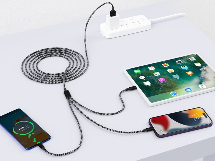 Charging Cables 2-Pack Just $4.79 on Amazon (Charge 3 Devices w/ ONE Cable!)