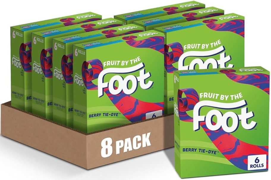 Stock image of an 8-pack of Fruit by the Foot