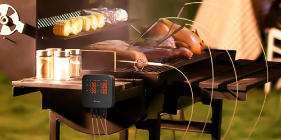 Wireless Meat Thermometer w/ 4 Probes $39.99 Shipped on Amazon (Monitor Multiple Foods at Once!)