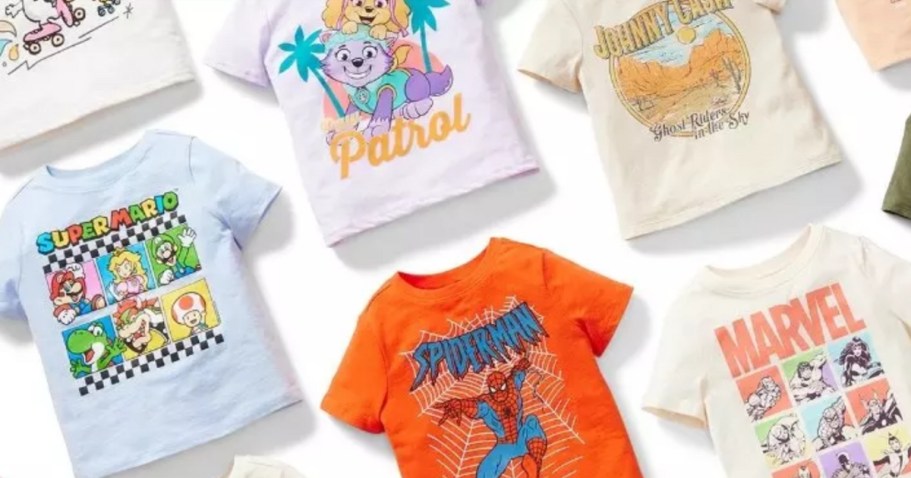 50% Off Old Navy Kids Character Clothing (Disney, Bluey, Super Mario, Barbie & More)