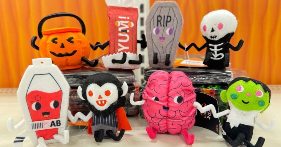 Halloween felt duos on shelf at Target