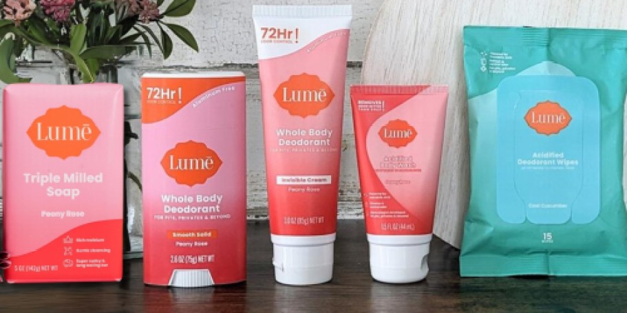 Highly-Rated Lume Whole Body Deodorant 5-Piece Starter Set Only $20.99 Shipped on Amazon