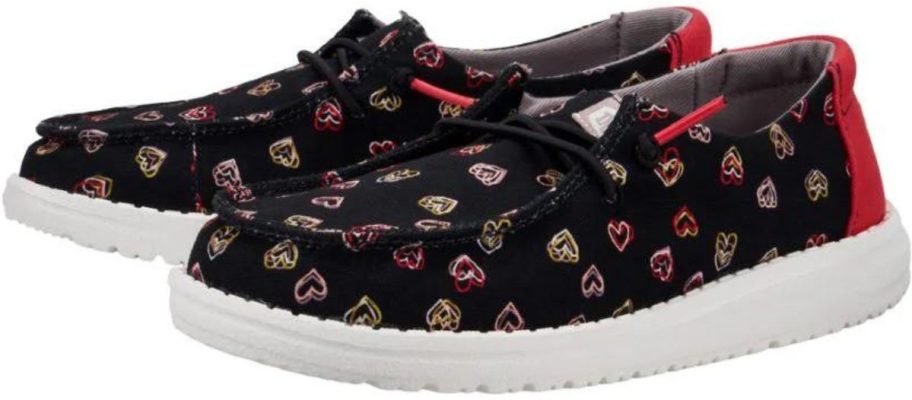 HEYDUDE Wendy Youth Double Hearts Shoes