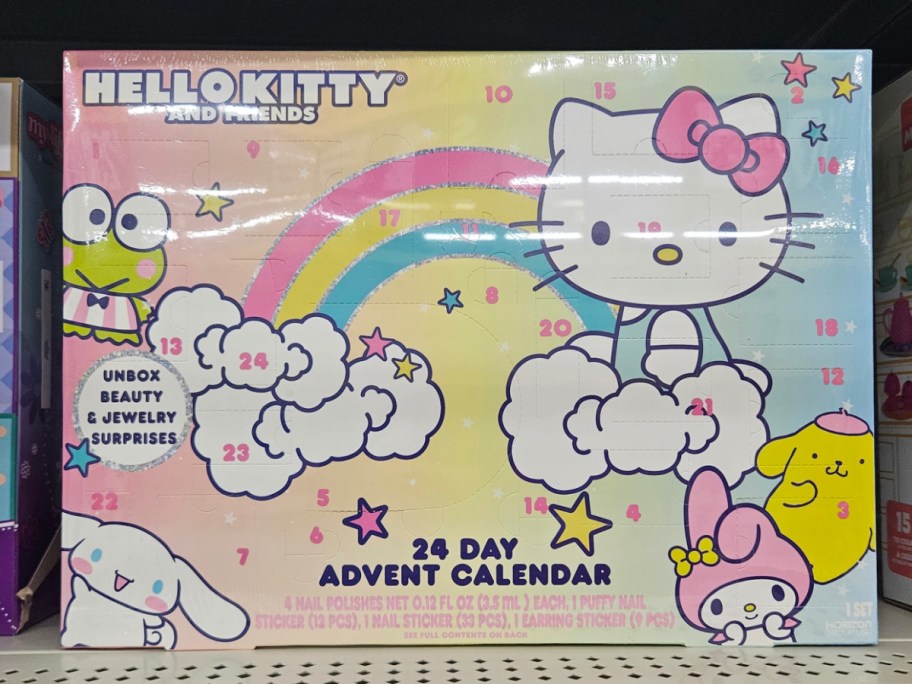 Hello Kittyadvent calendar displayed at the store