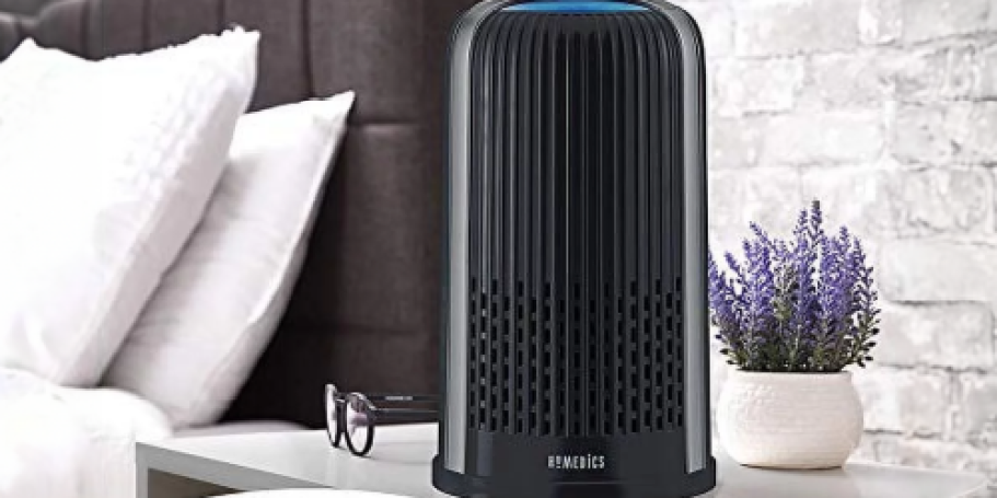 Homedics Tower Air Purifier Only $15.73 on Walmart.online (Reg. $90) | Perfect for Small Rooms!