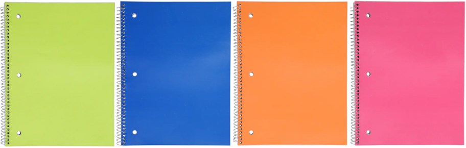 Jot Neon Spiral Bound One-Subject Notebooks