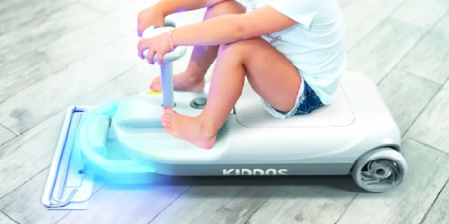 Kids Electric Cart w/ LED Lights & Mopping Attachment Just $149.99 Shipped on Walmart.online