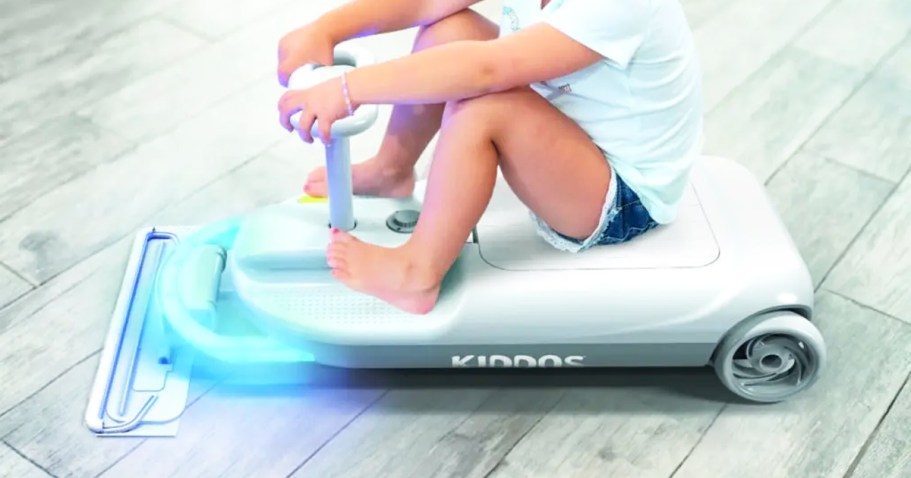 Kids Electric Cart w/ LED Lights & Mopping Attachment Just $149.99 Shipped on Walmart.online