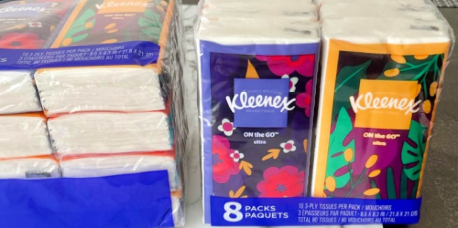 Kleenex On-The-Go Tissues 8-Pack Only $1.98 Shipped on Amazon (Just 25¢ Each!)