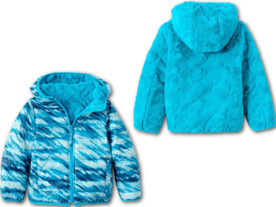 Lands' End Kids Reversible Insulated Fleece Jacket