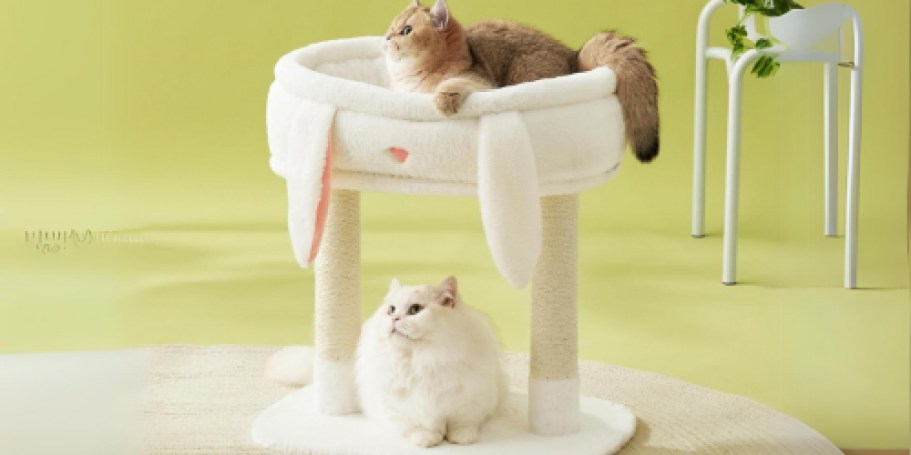 Cat Tree Tower Just $20.99 on Amazon (Reg. $40) | Removable Bed and Scratching Posts