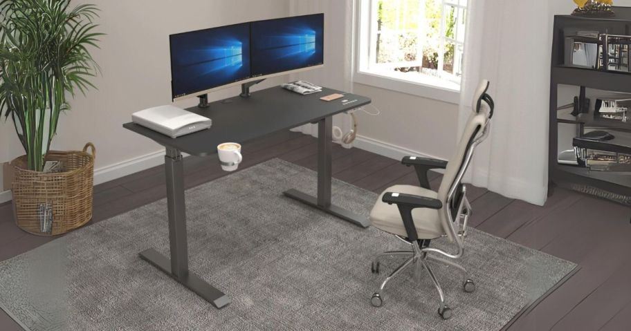 Mainstays Height Adjustable Standing Desk in office