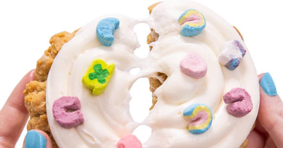 Mallow Creme ft. Lucky Charms Cookie from Crumbl