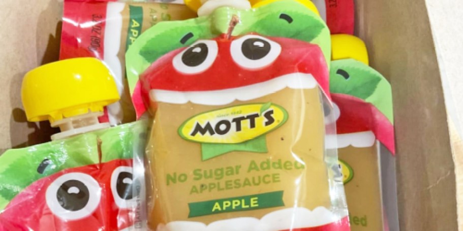 Mott’s Applesauce Pouches 20-Count Only $7.61 Shipped on Amazon (Just 38¢ Each!)