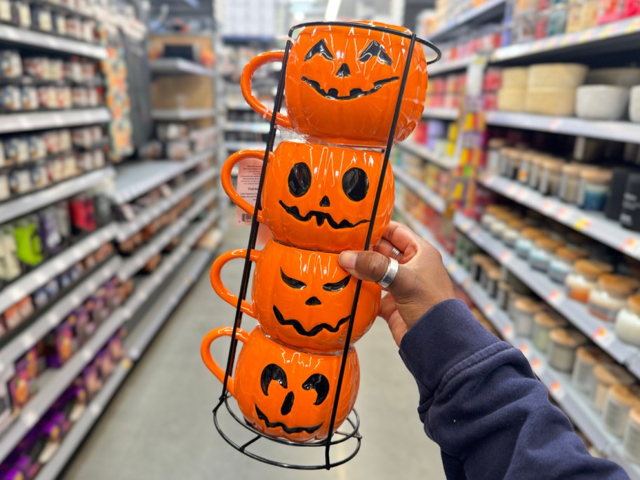 Pumpkin Stacked Mugs