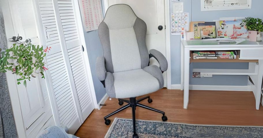 Room Essentials Swivel Gaming Chair in office