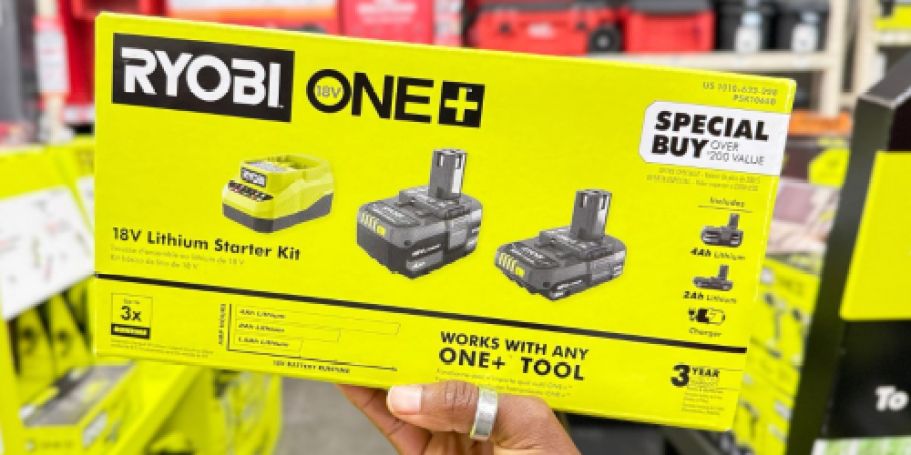 Up to 70% Off Home Depot Power Tools | RYOBI Battery or Tool Kit JUST $69 Shipped