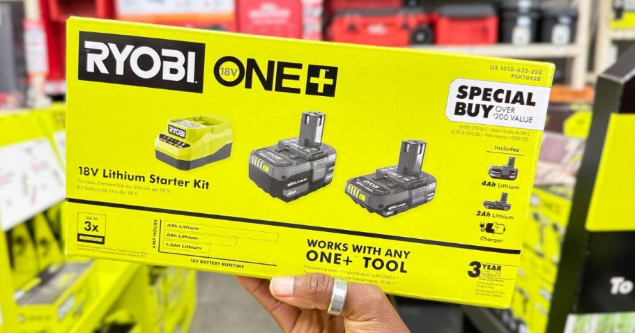 Up to 70% Off Home Depot Power Tools | RYOBI Battery or Tool Kit JUST $69 Shipped