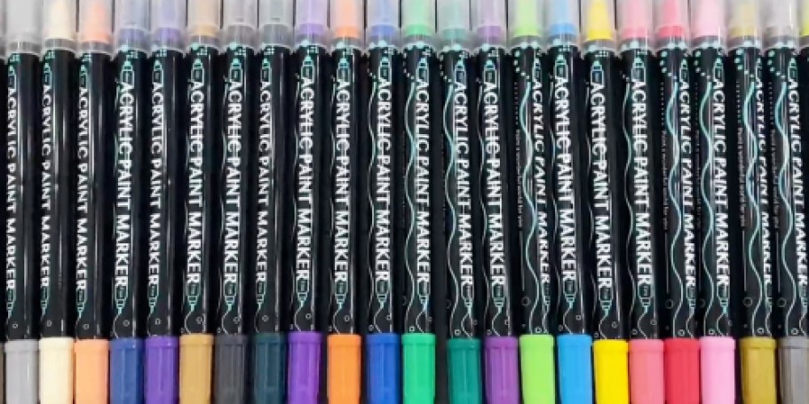 Dual Tip Acrylic Paint Pens 24-Pack Only $11 Shipped for Amazon Prime Members