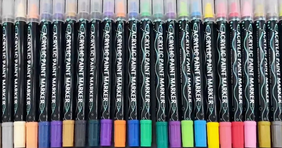 Dual Tip Acrylic Paint Pens 24-Pack Only $11 Shipped for Amazon Prime Members