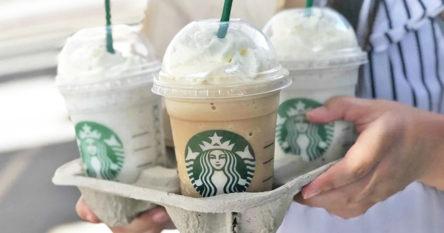 Starbucks Handcrafted Drinks TWO for $10 or FOUR for $20 (Pick Any Size!)