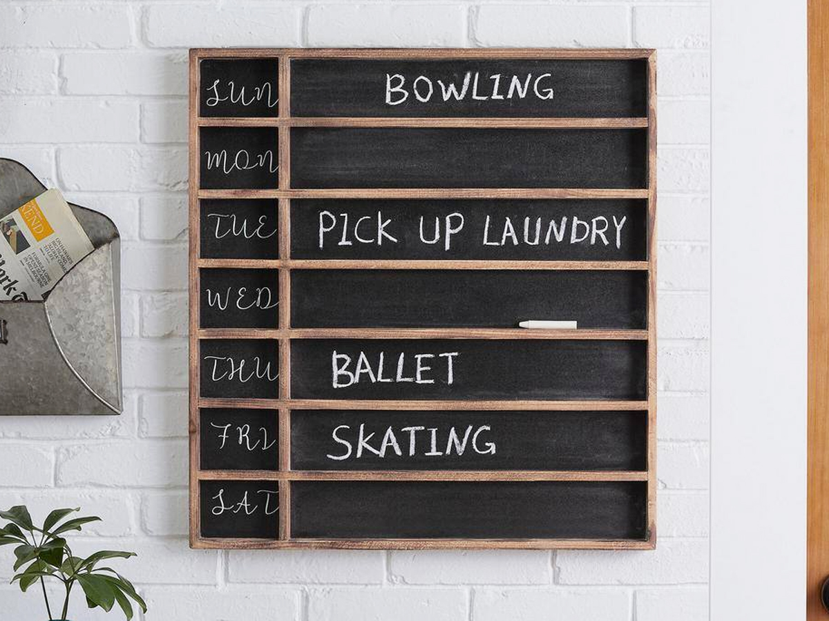 Up to 70% Off Home Depot Wall Decor + Free Shipping | Weekly Chalkboard Only $29.88 Shipped!