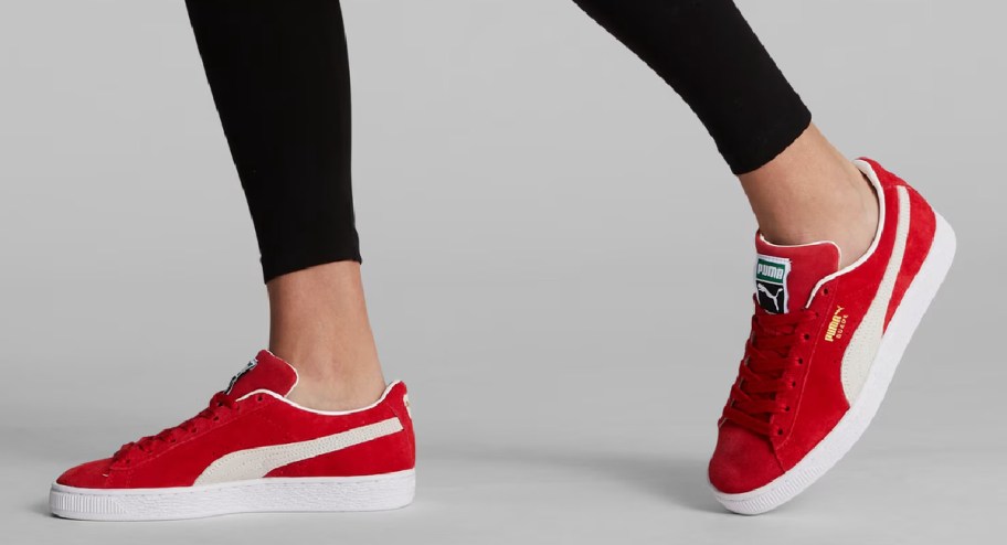 Suede red puma