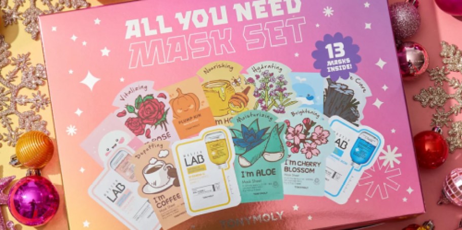 TONYMOLY Skincare Masks 13-Piece Gift Set Just $20 on Macys.online ($45 Value)