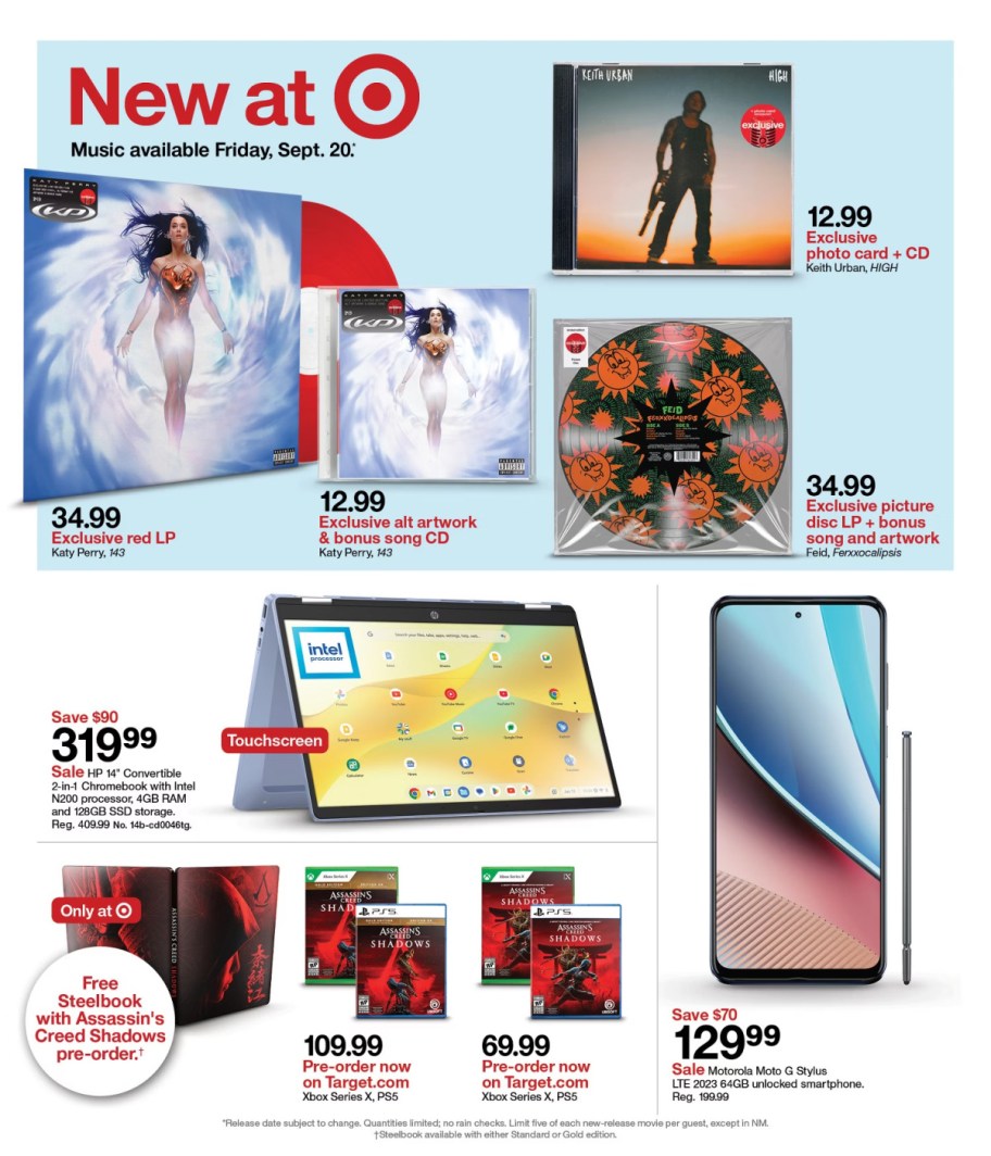 page from Target ad