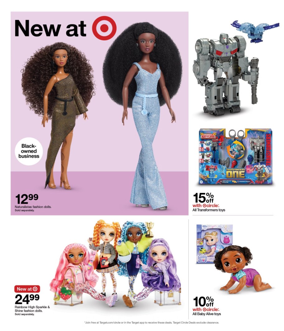 page from Target ad