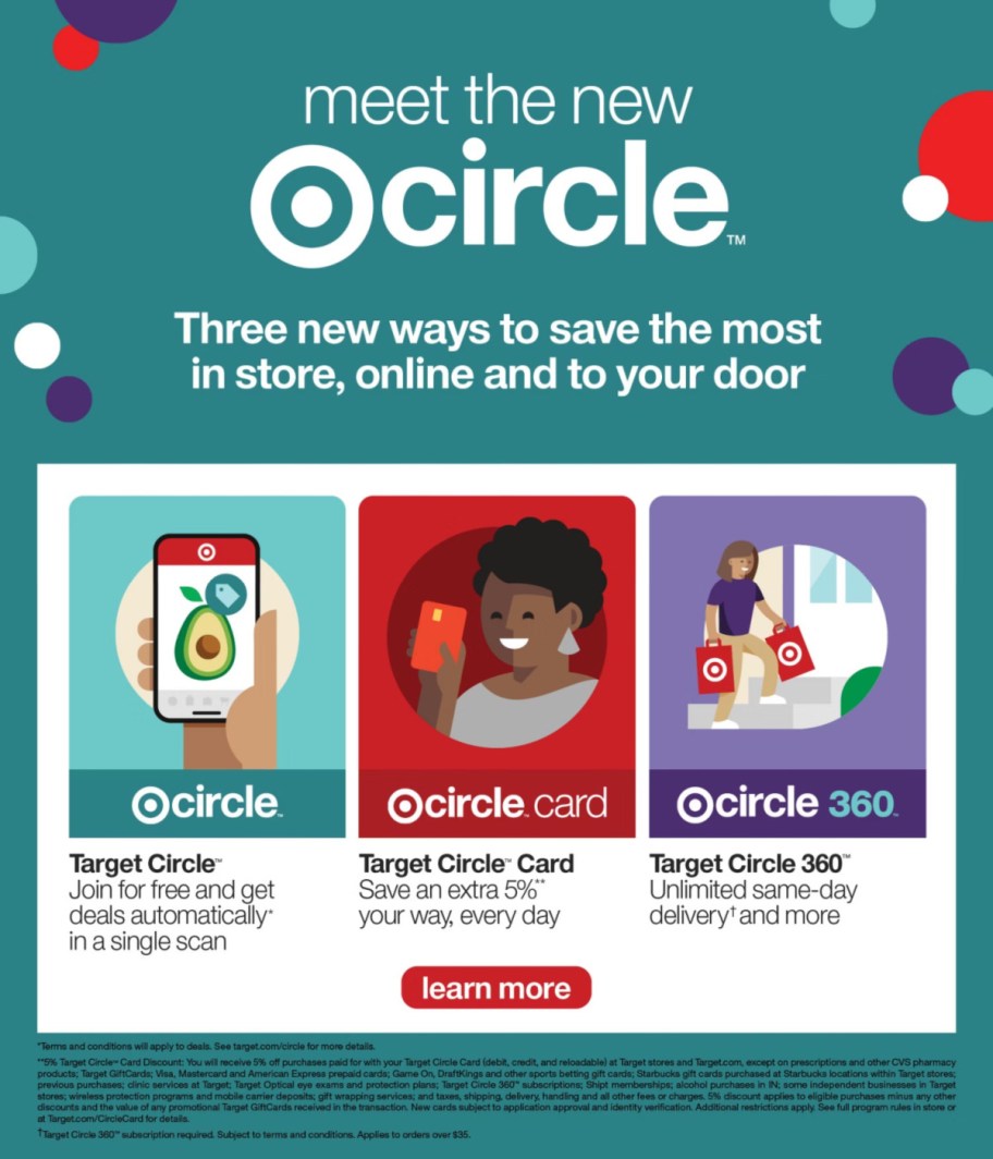 page from Target ad