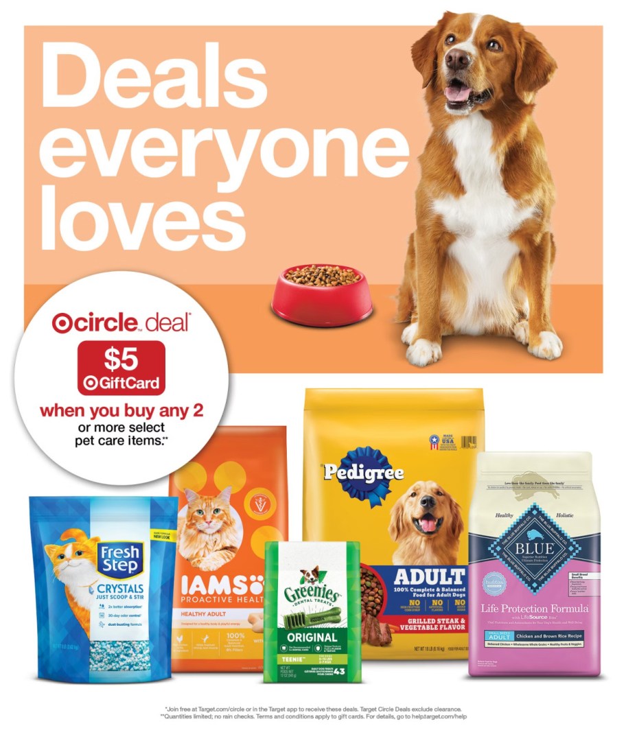 page from Target ad