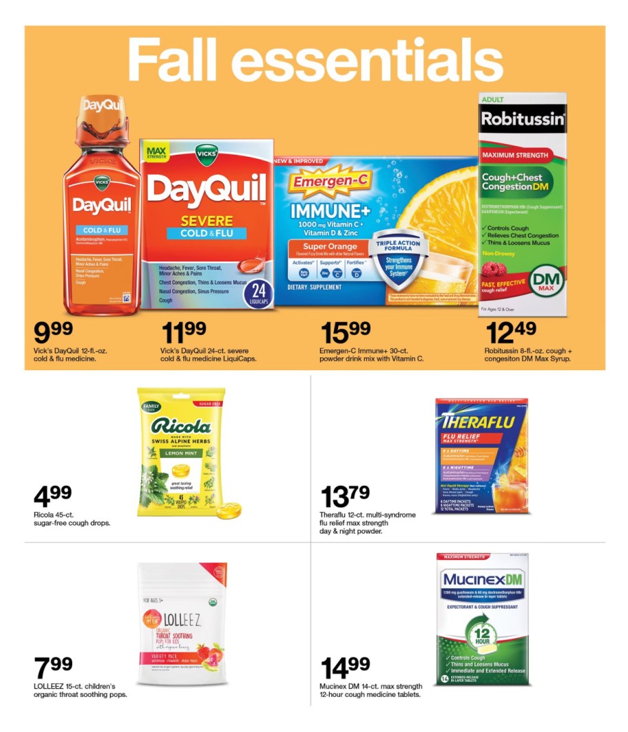 page from Target ad