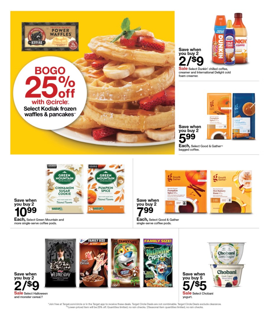 page from Target ad