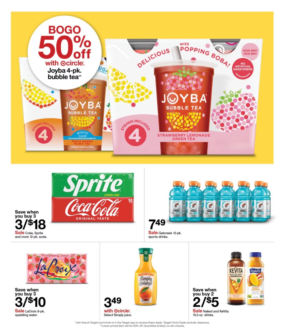 page from Target ad