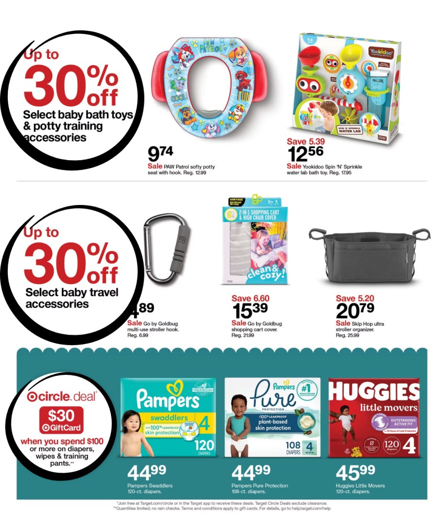 page from Target ad