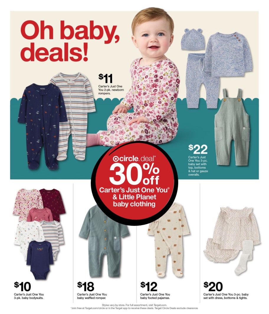 page from Target ad