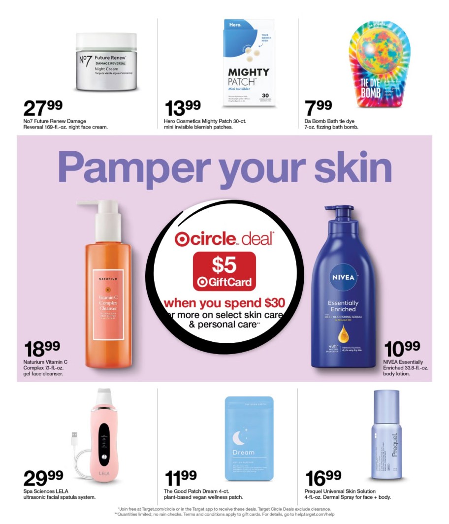 page from Target ad