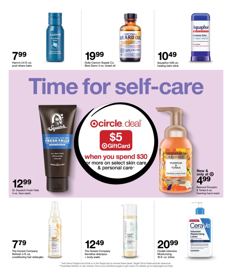 page from Target ad