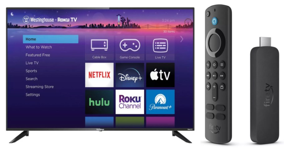 television and streaming stick