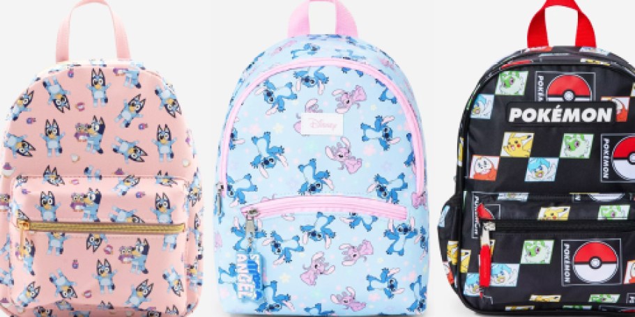 Mini Character Backpacks Just $12 on Target.online | Disney, Marvel, Pokemon, & More