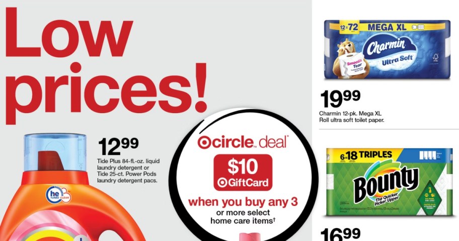 page from Target ad