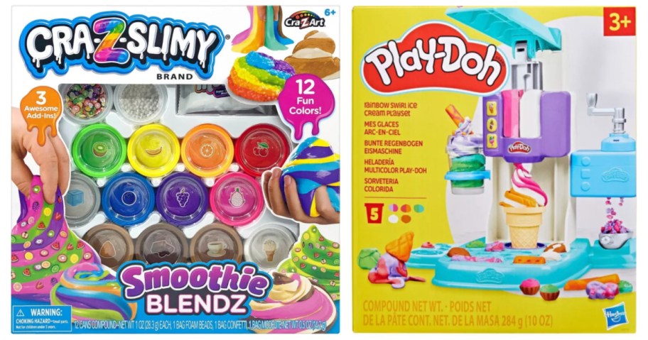 slime kit and play doh kit