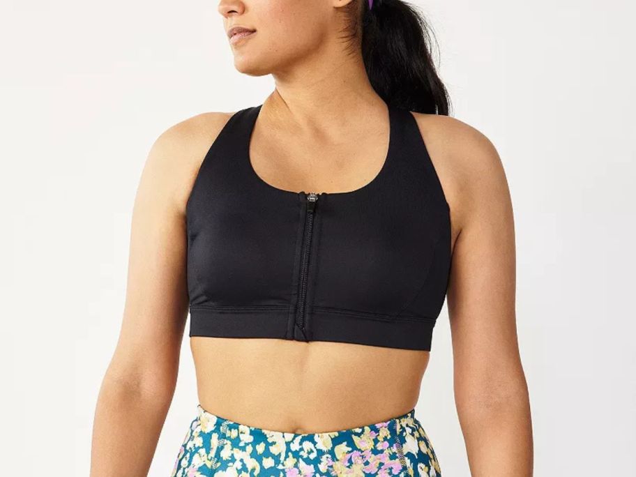 Woman wearing a Tek Gear Sports Bra