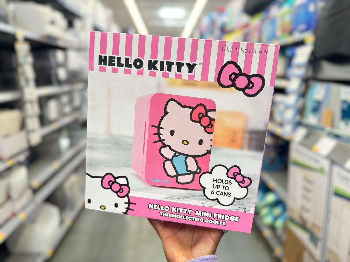 Character Mini Fridge Only $29.98 on Walmart.online | Hello Kitty, Barbie, Minecraft, & More